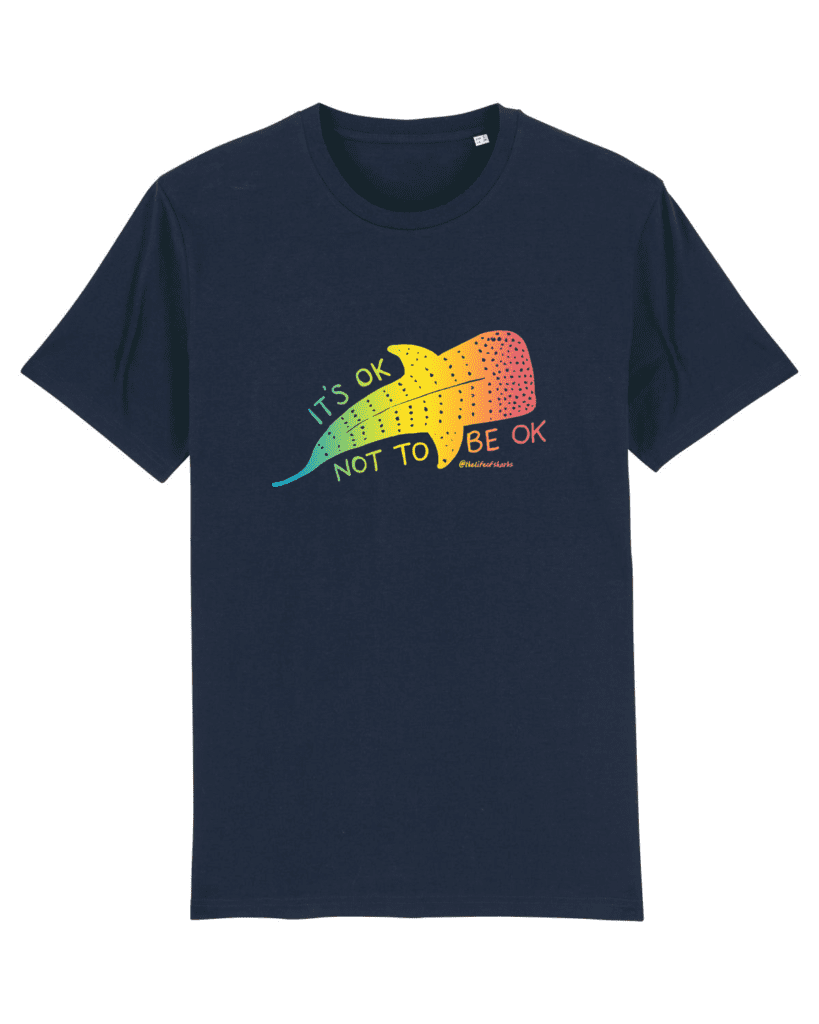 It's Ok Not To Be Ok - Unisex Hand Printed Cotton T-Shirt