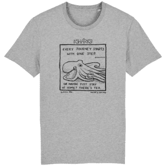 There's Tea - Unisex Hand Printed Cotton T-Shirt