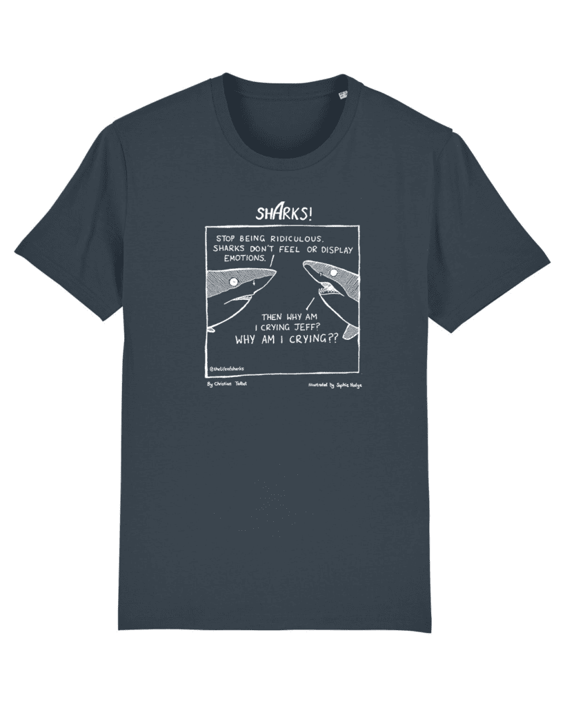 Why Am I Crying? - Unisex Hand Printed Cotton T-Shirt