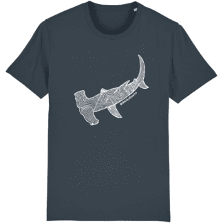 Hammerhead Shark - Unisex Hand Printed Cotton T-Shirt