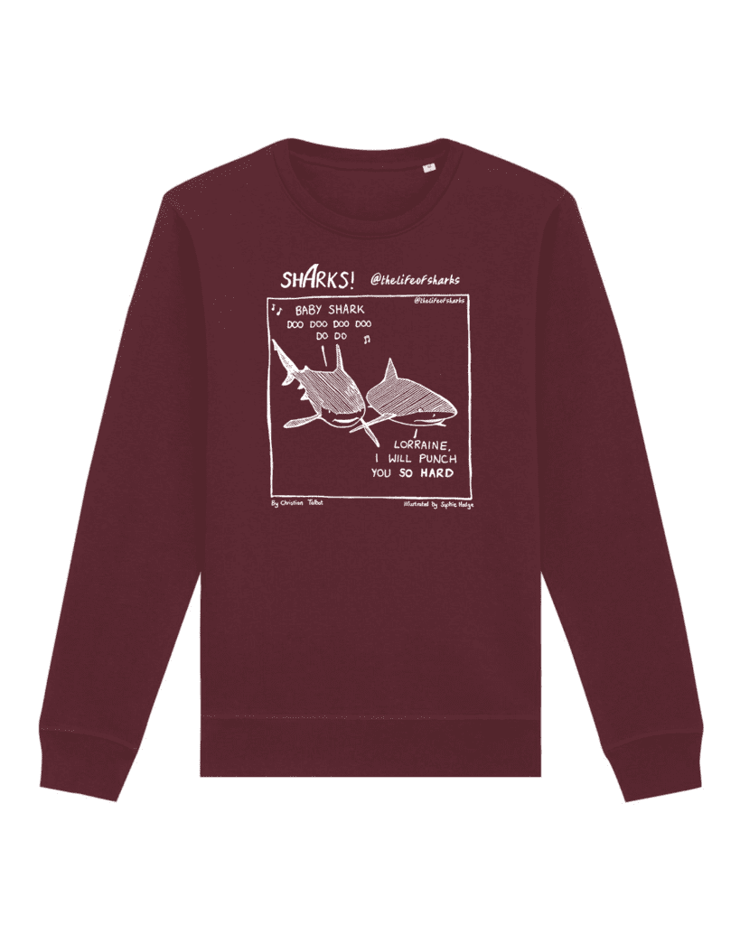 Baby Shark - Unisex Hand Printed Sweatshirt