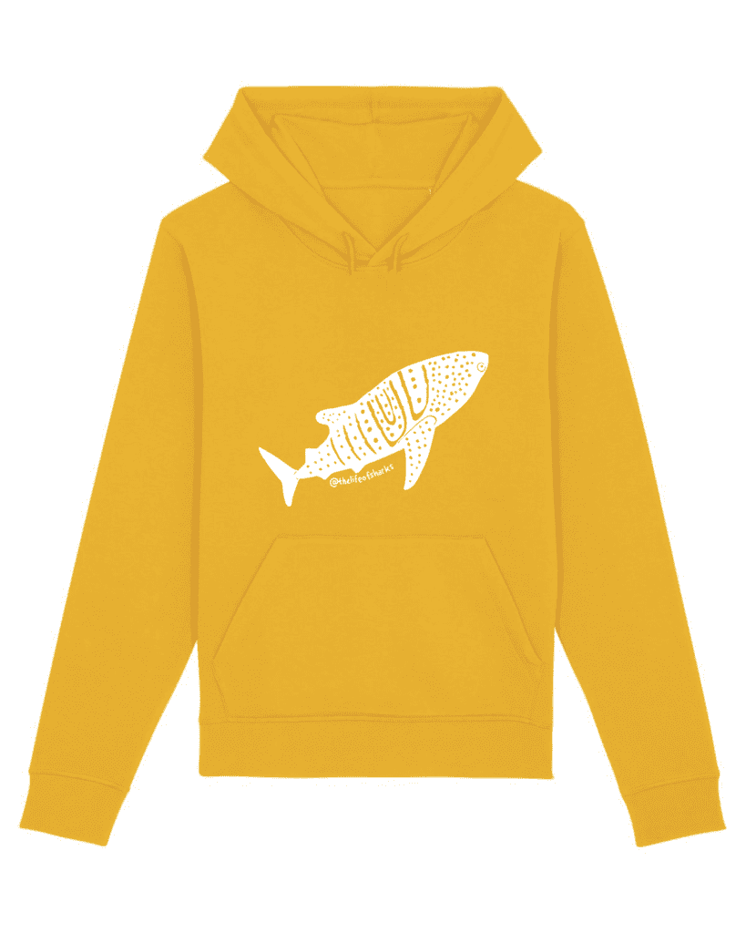 Whale Shark - Unisex Hand Printed Hoodie