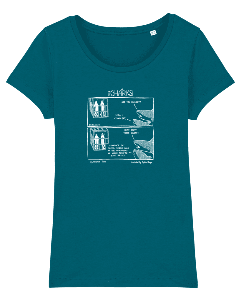 Divers - Ladies Fit Hand Printed Cotton T-Shirt